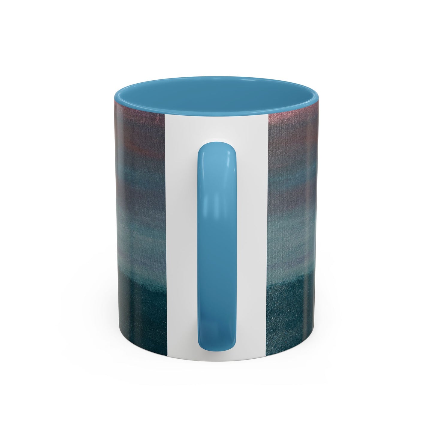 Personalized Accent Coffee Mug — Custom Wraparound Artwork (11/15oz)