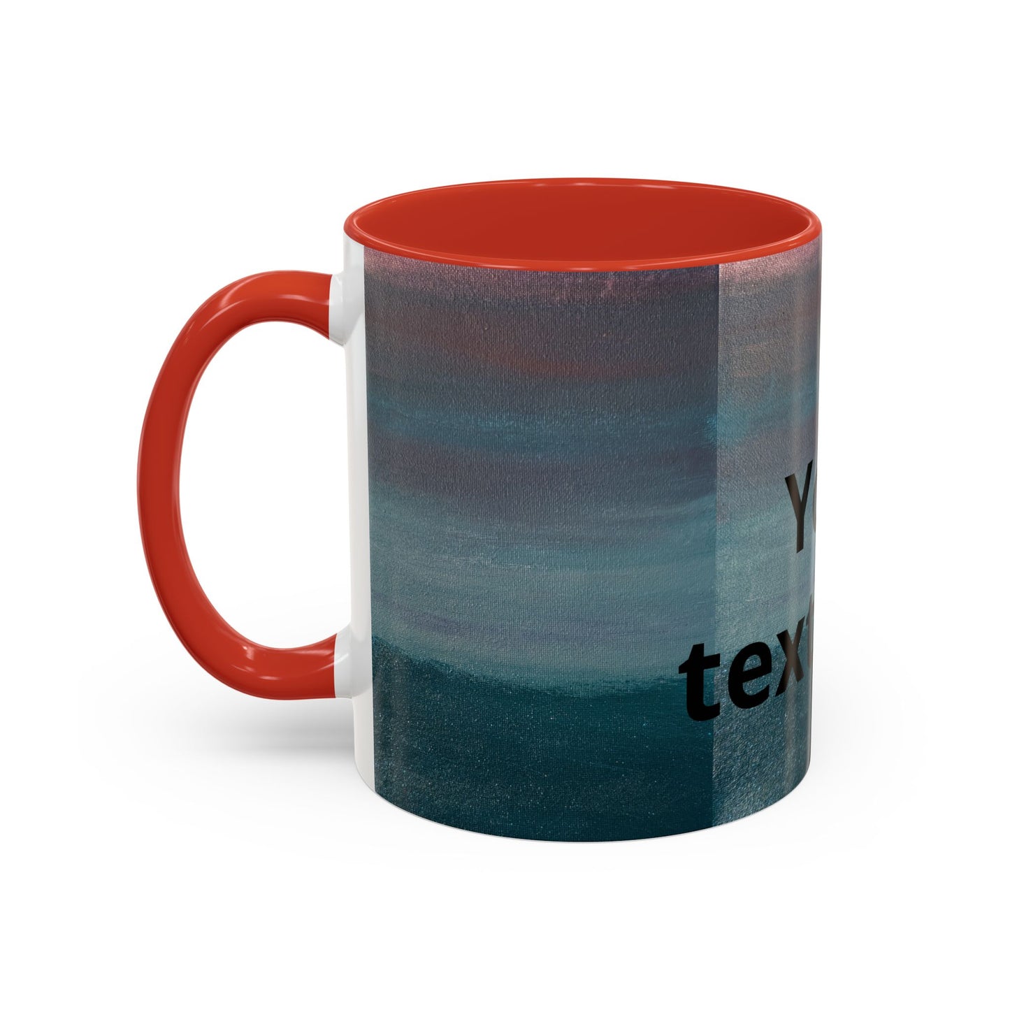 Personalized Accent Coffee Mug — Custom Wraparound Artwork (11/15oz)
