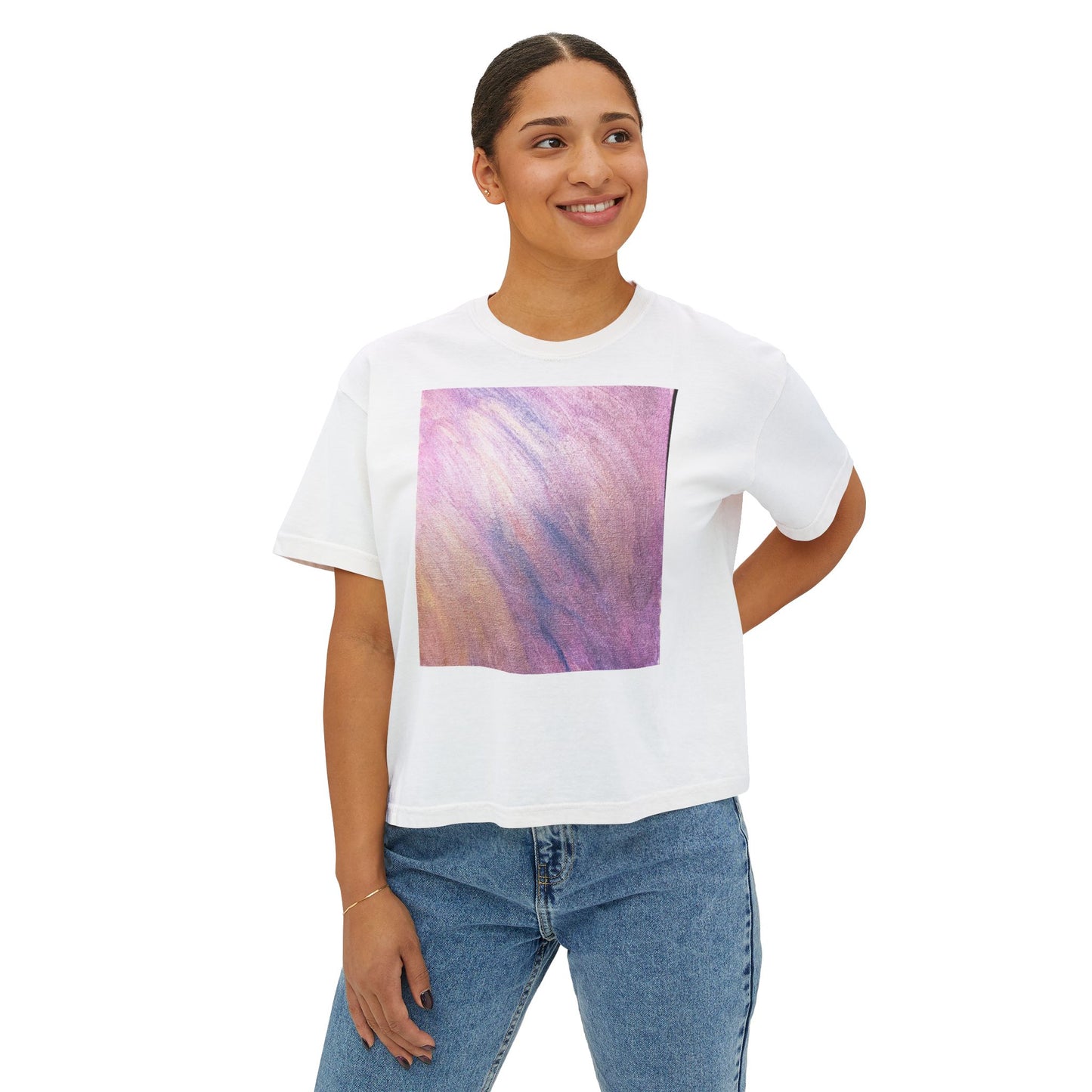 "Dreamwave Drift" Square Boxy Tee