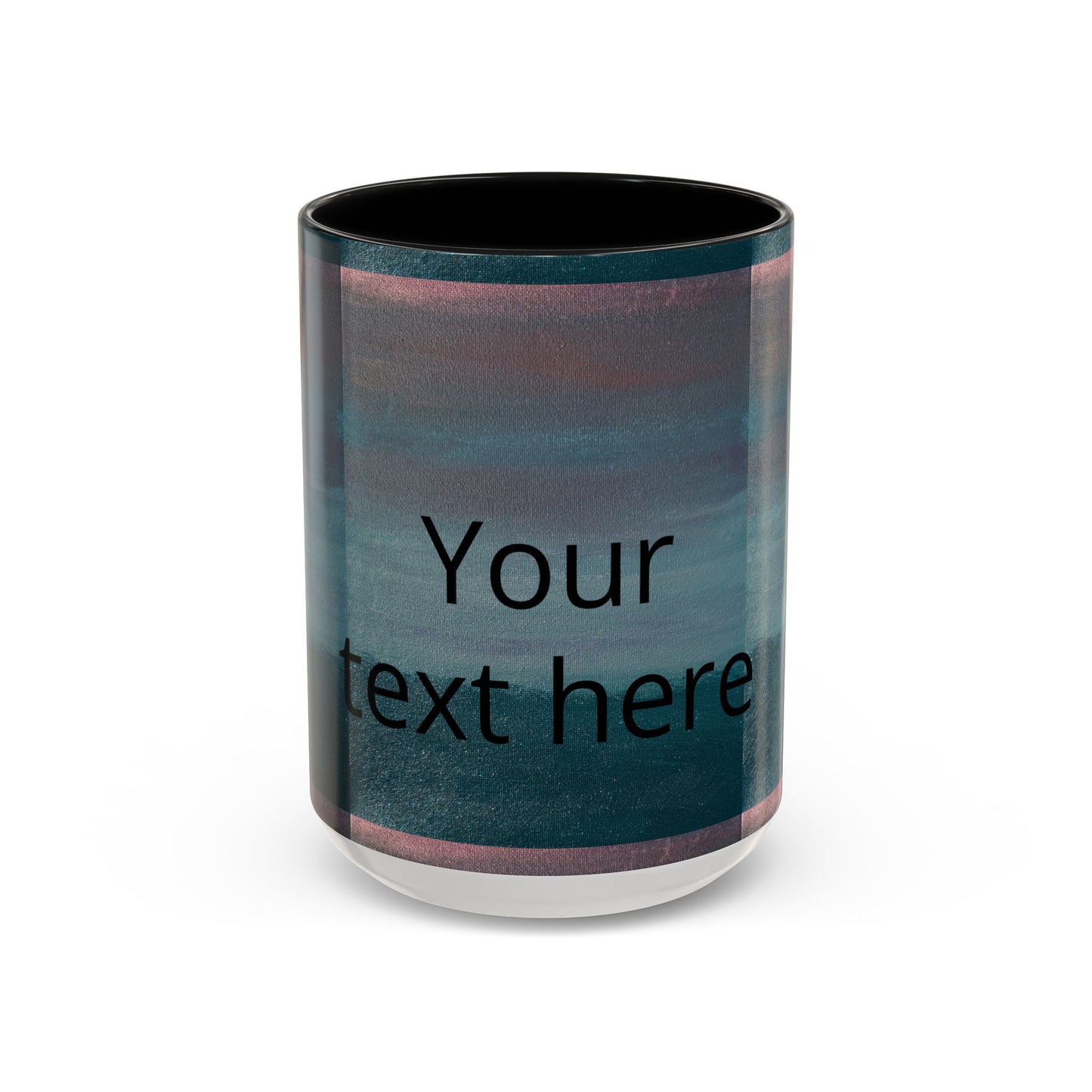 Personalized Accent Coffee Mug — Custom Wraparound Artwork (11/15oz)