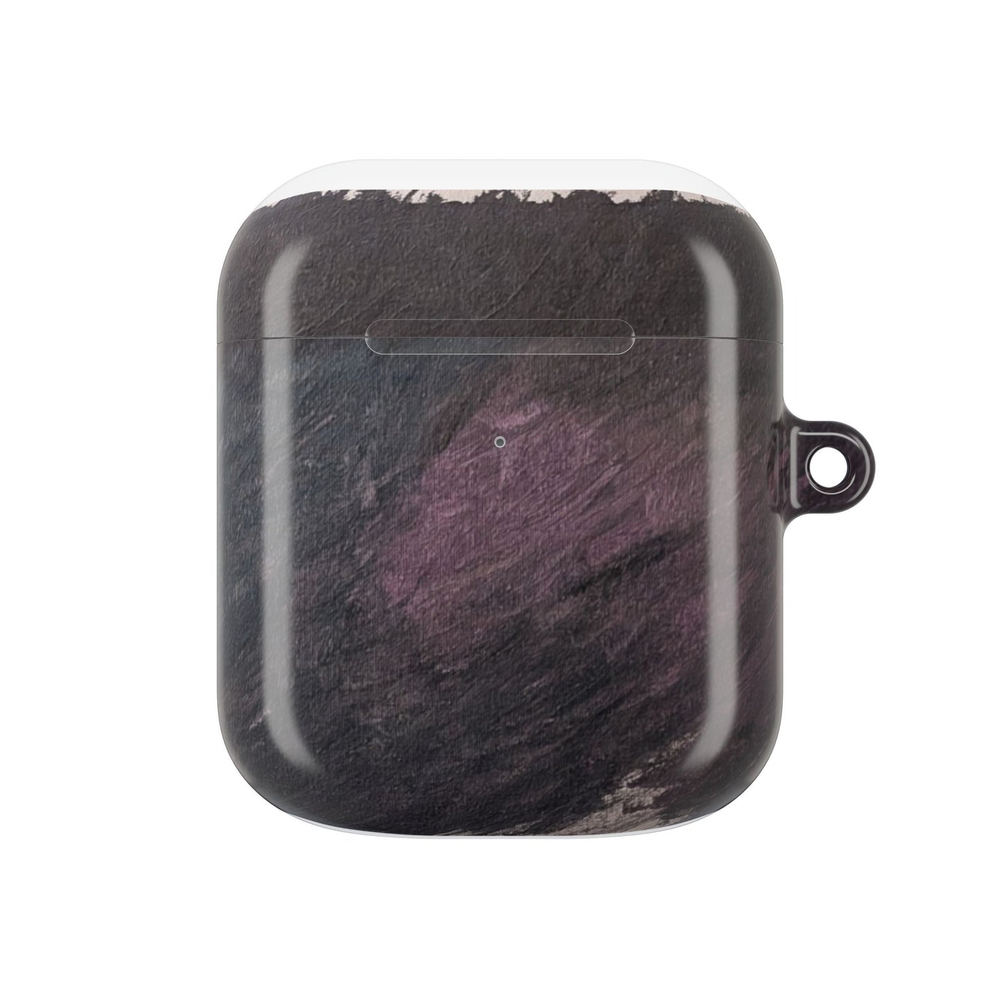 Dark Marble Abstract AirPod Case — Original Painted Pattern