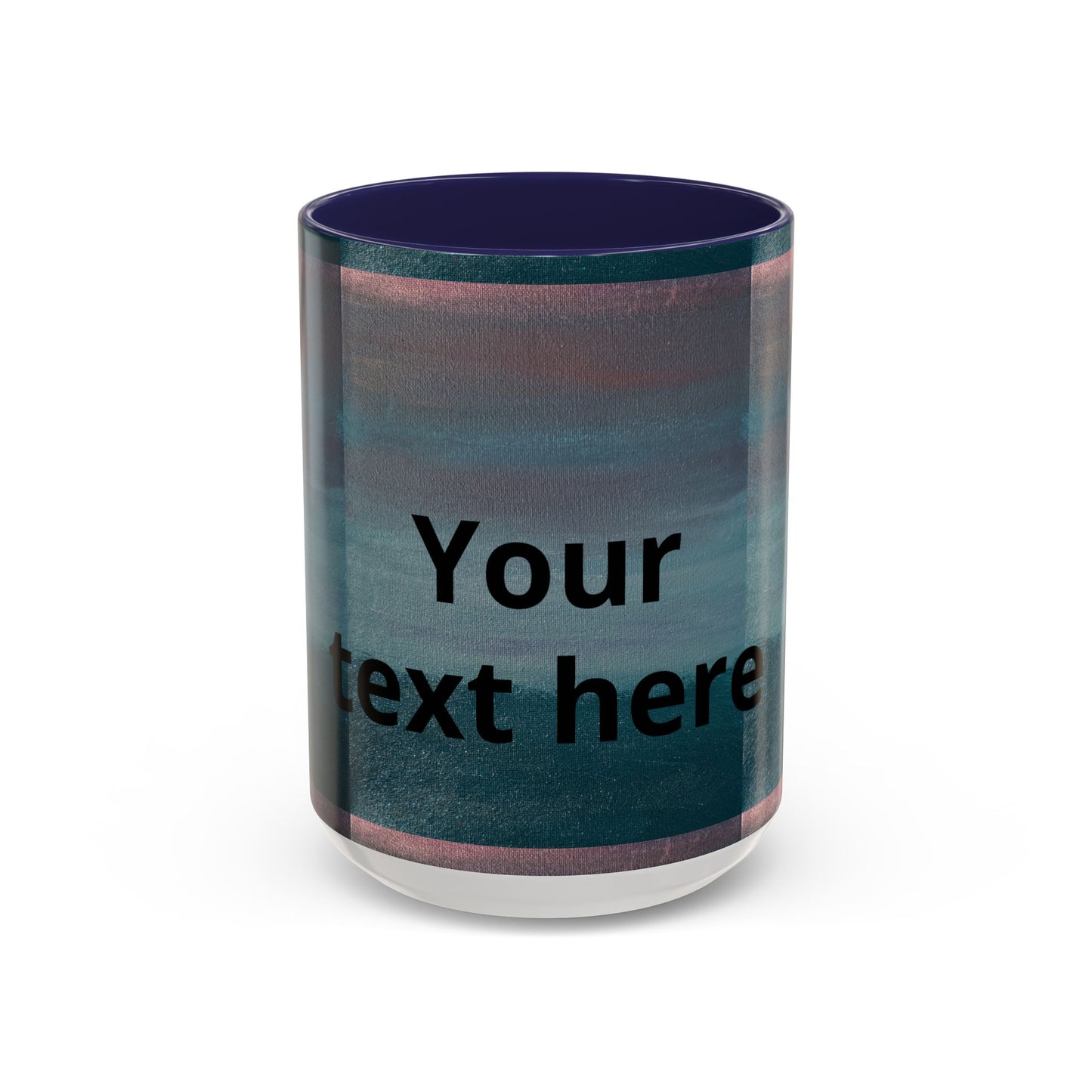 Personalized Accent Coffee Mug — Custom Wraparound Artwork (11/15oz)