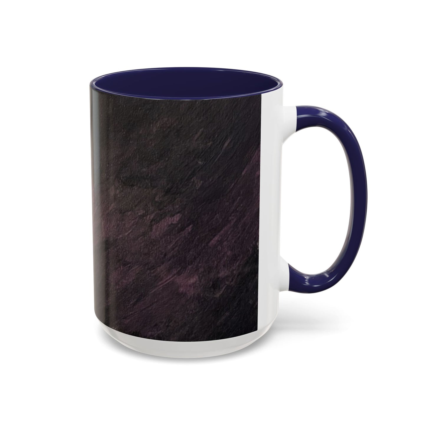 Abstract Dark Marble Art Coffee Mug — Ceramic Accent (11/15 oz)