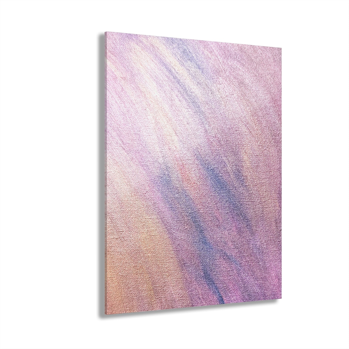 "Dreamwave Drift" Acrylic Print (French Cleat Hanging) — Soft Lavender Wall Art