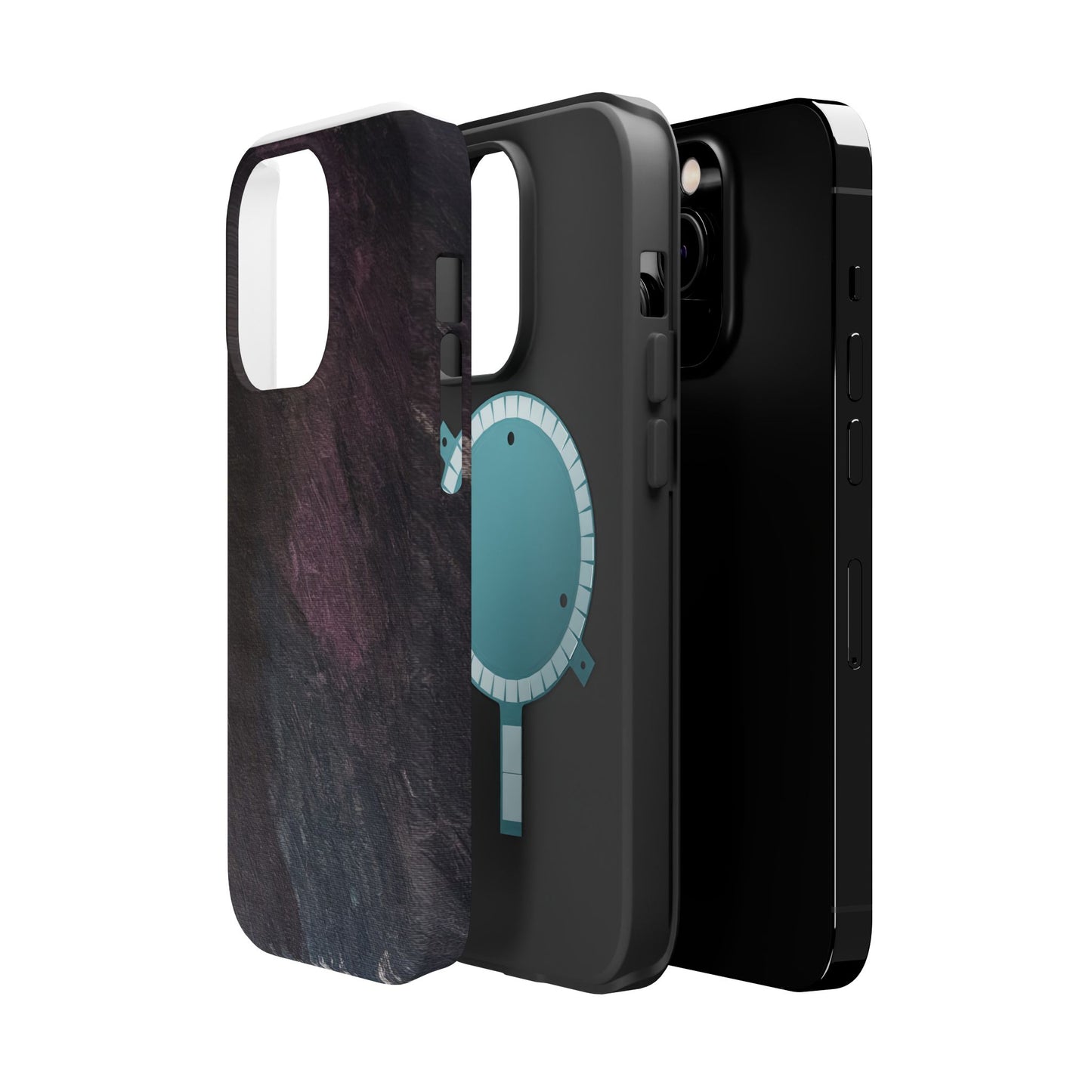 Magnetic Impact-Resistant Case — Lavender & Dusky Pink Artwork by Maria