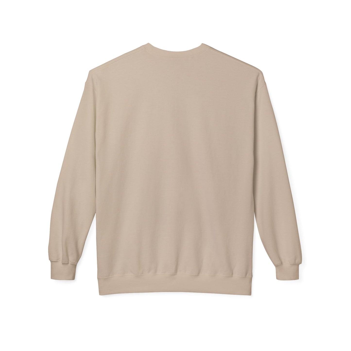 Cosmic Current Crewneck Sweatshirt — Minimal Dark Moon Oval Graphic