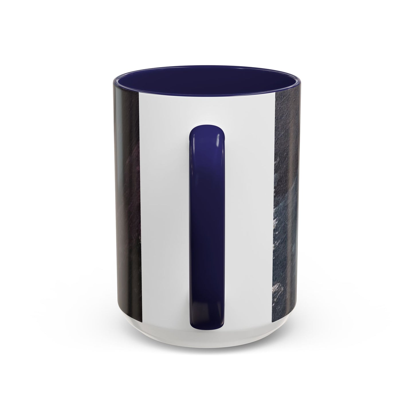 Abstract Dark Marble Art Coffee Mug — Ceramic Accent (11/15 oz)