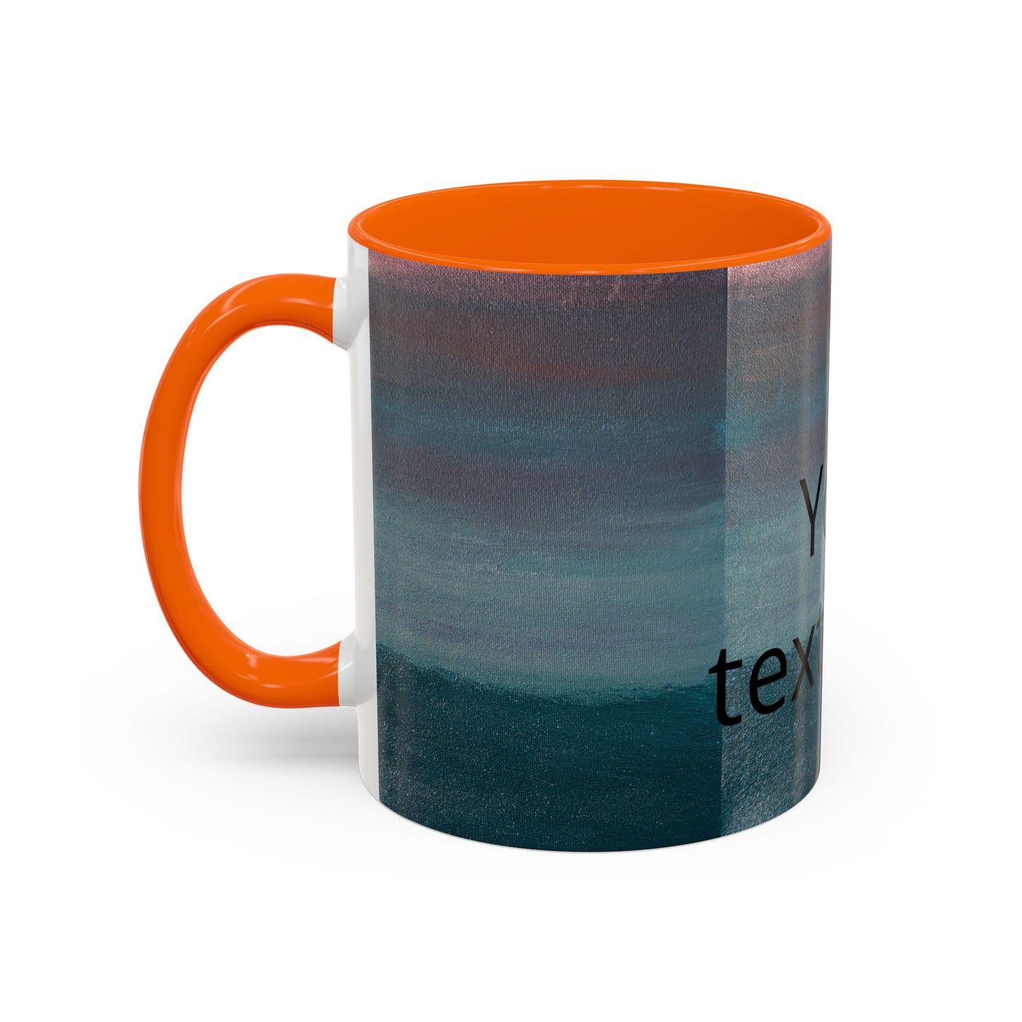 Personalized Accent Coffee Mug — Custom Wraparound Artwork (11/15oz)