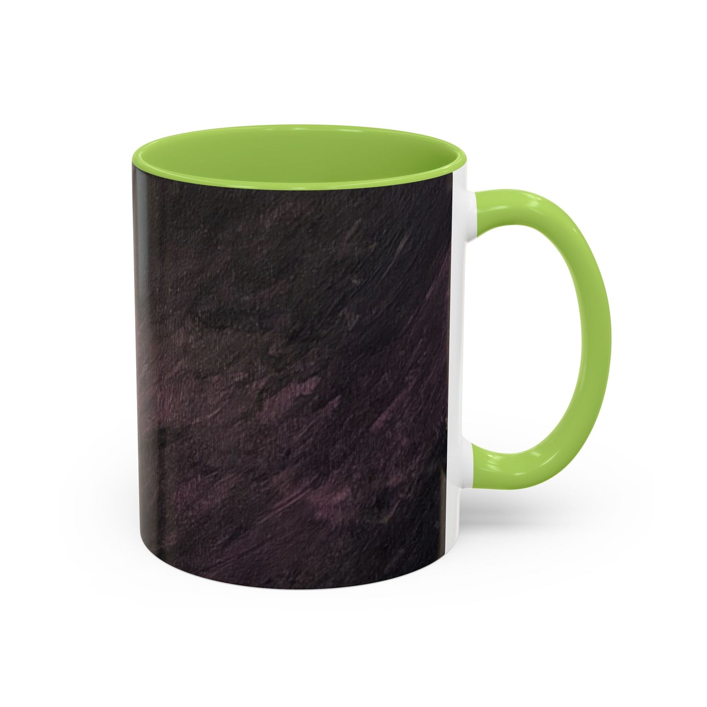 Abstract Dark Marble Art Coffee Mug — Ceramic Accent (11/15 oz)