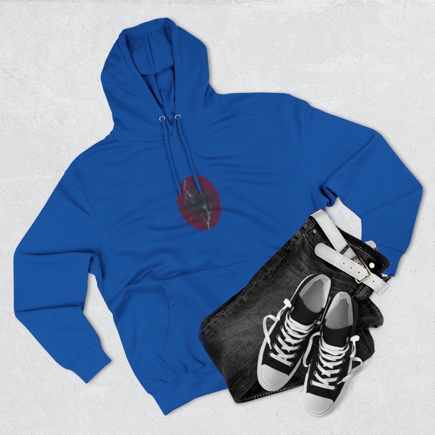 Cosmic Current – Dreamy Abstract Electric Flow Unisex Hoodie Sweatshirt