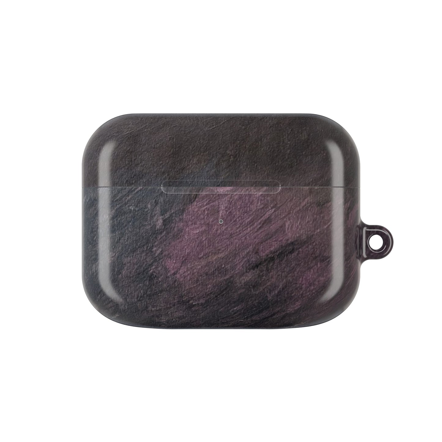 Dark Marble Abstract AirPod Case — Original Painted Pattern