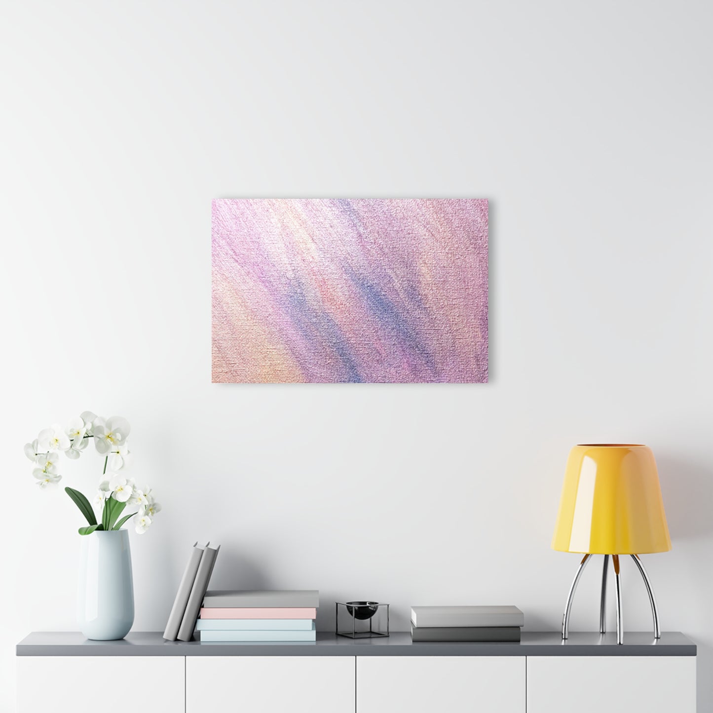 "Dreamwave Drift" Acrylic Print (French Cleat Hanging) — Soft Lavender Wall Art
