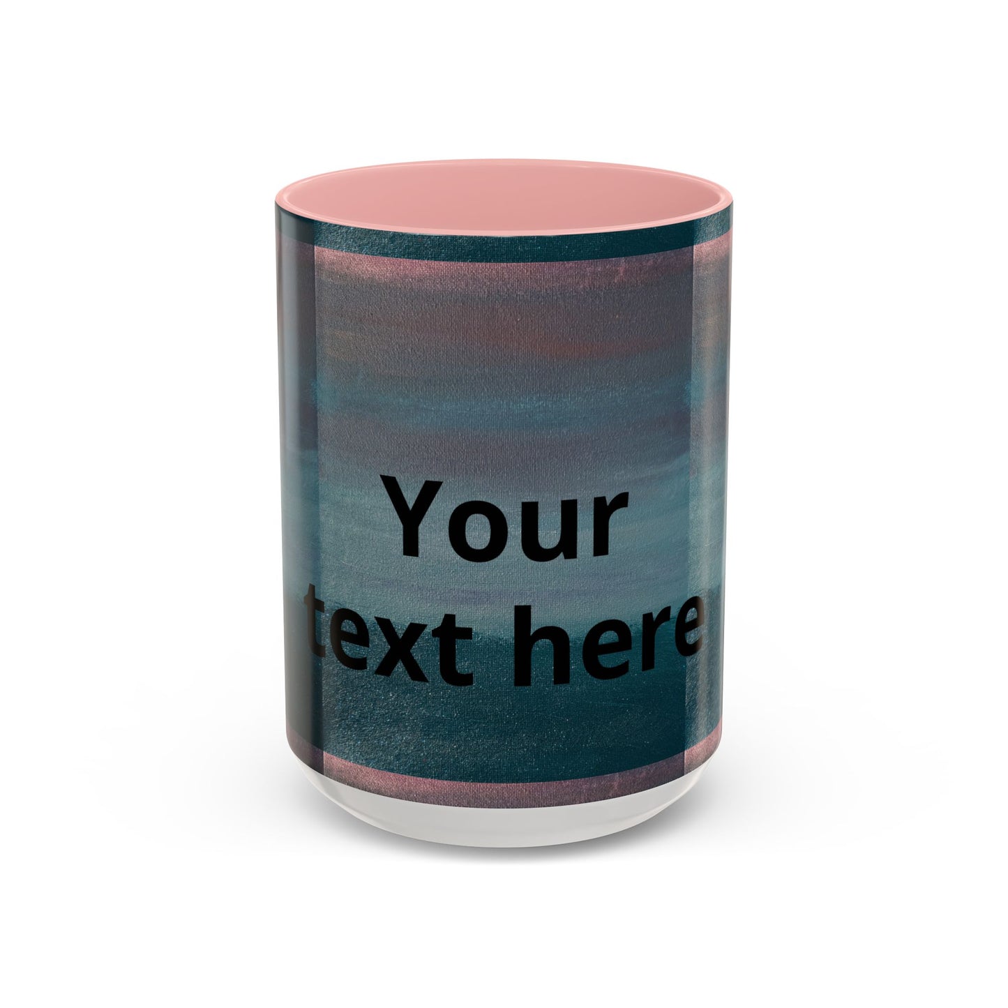 Personalized Accent Coffee Mug — Custom Wraparound Artwork (11/15oz)