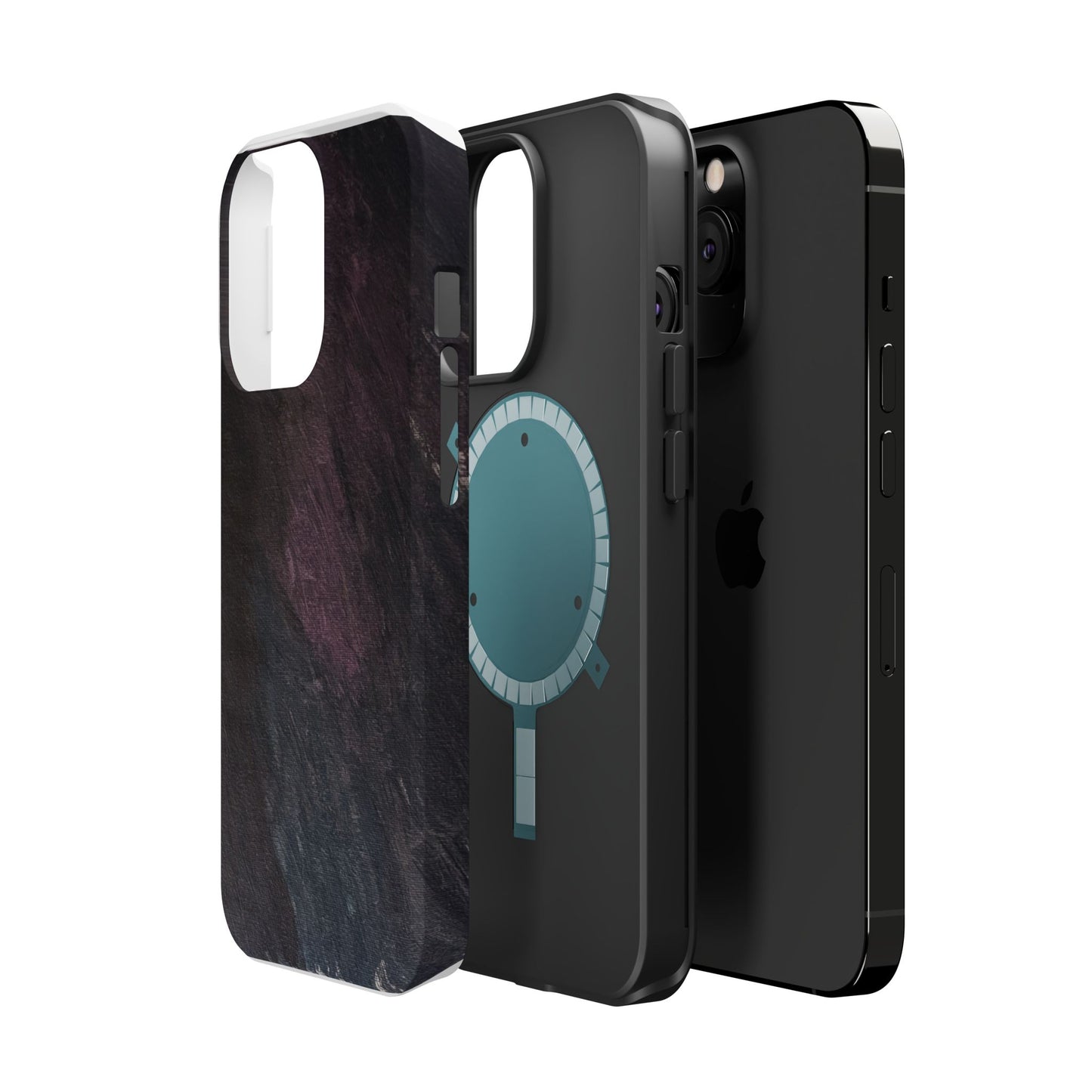 Magnetic Impact-Resistant Case — Lavender & Dusky Pink Artwork by Maria