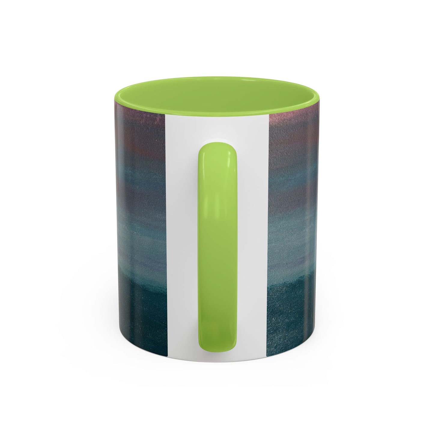 Personalized Accent Coffee Mug — Custom Wraparound Artwork (11/15oz)