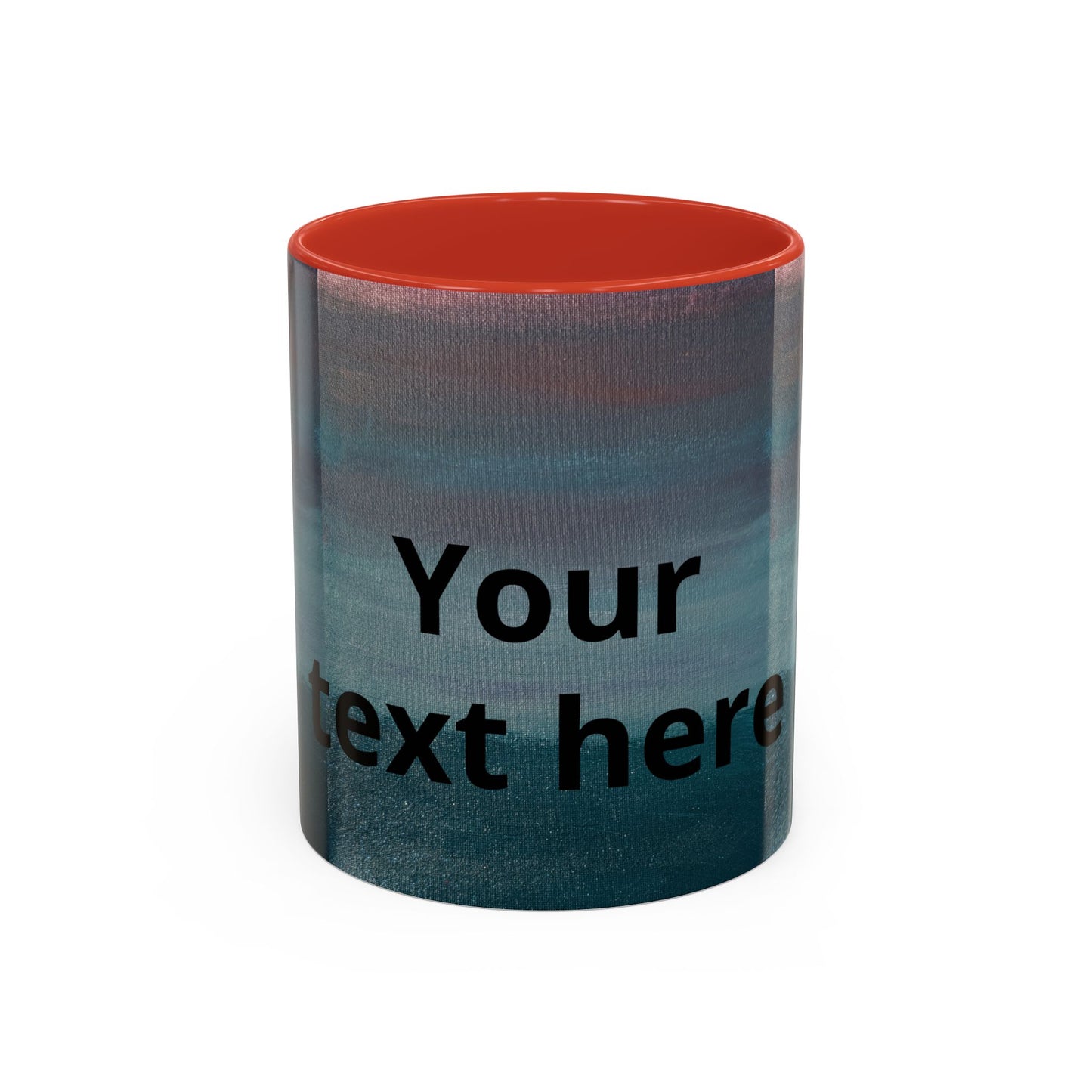 Personalized Accent Coffee Mug — Custom Wraparound Artwork (11/15oz)