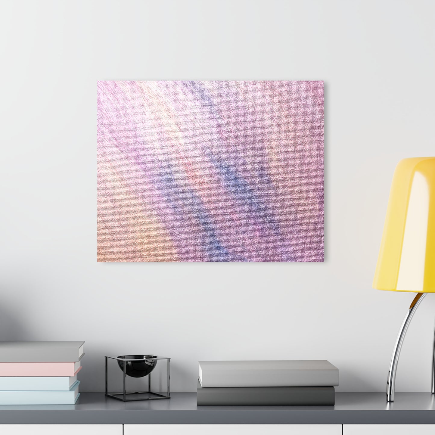 "Dreamwave Drift" Acrylic Print (French Cleat Hanging) — Soft Lavender Wall Art