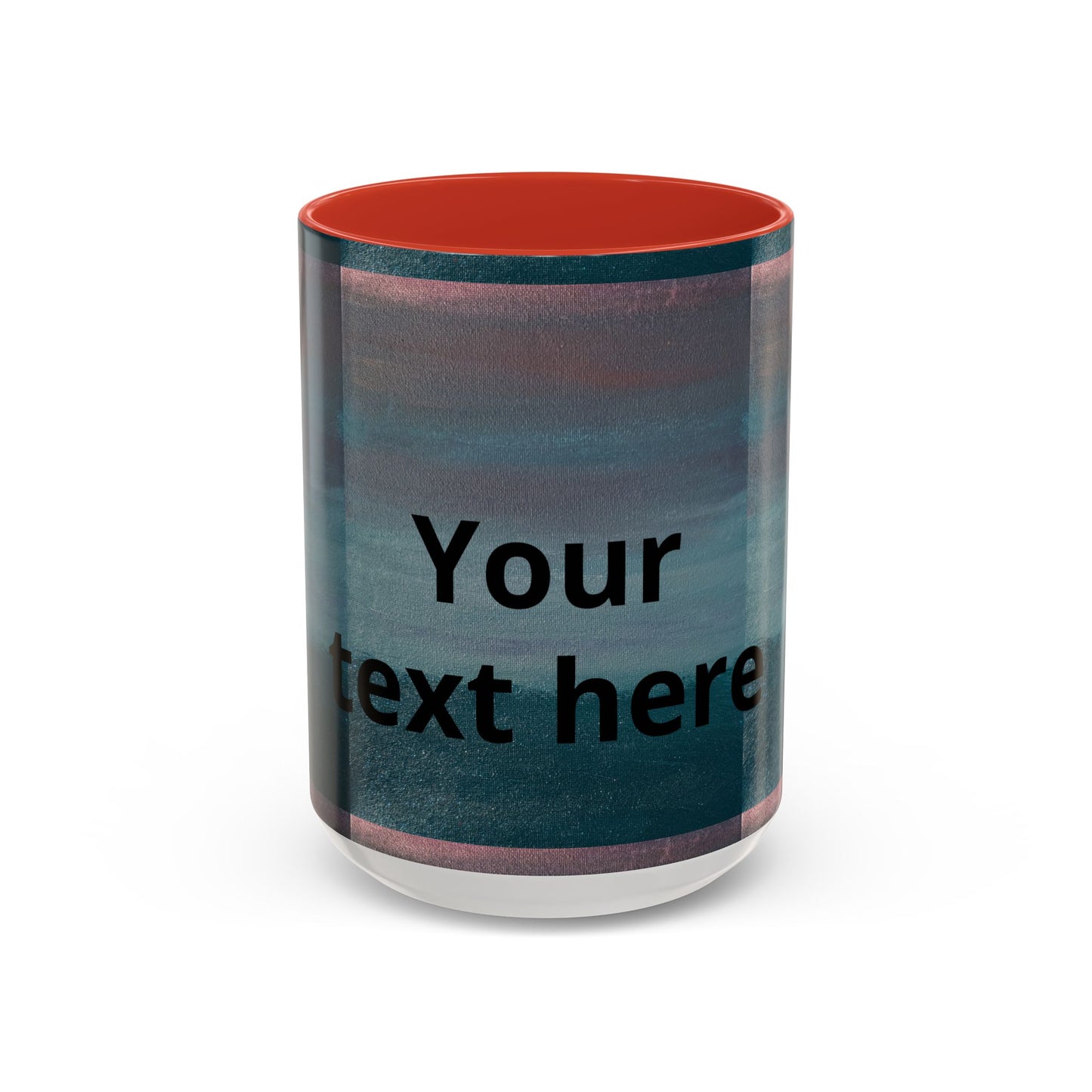 Personalized Accent Coffee Mug — Custom Wraparound Artwork (11/15oz)