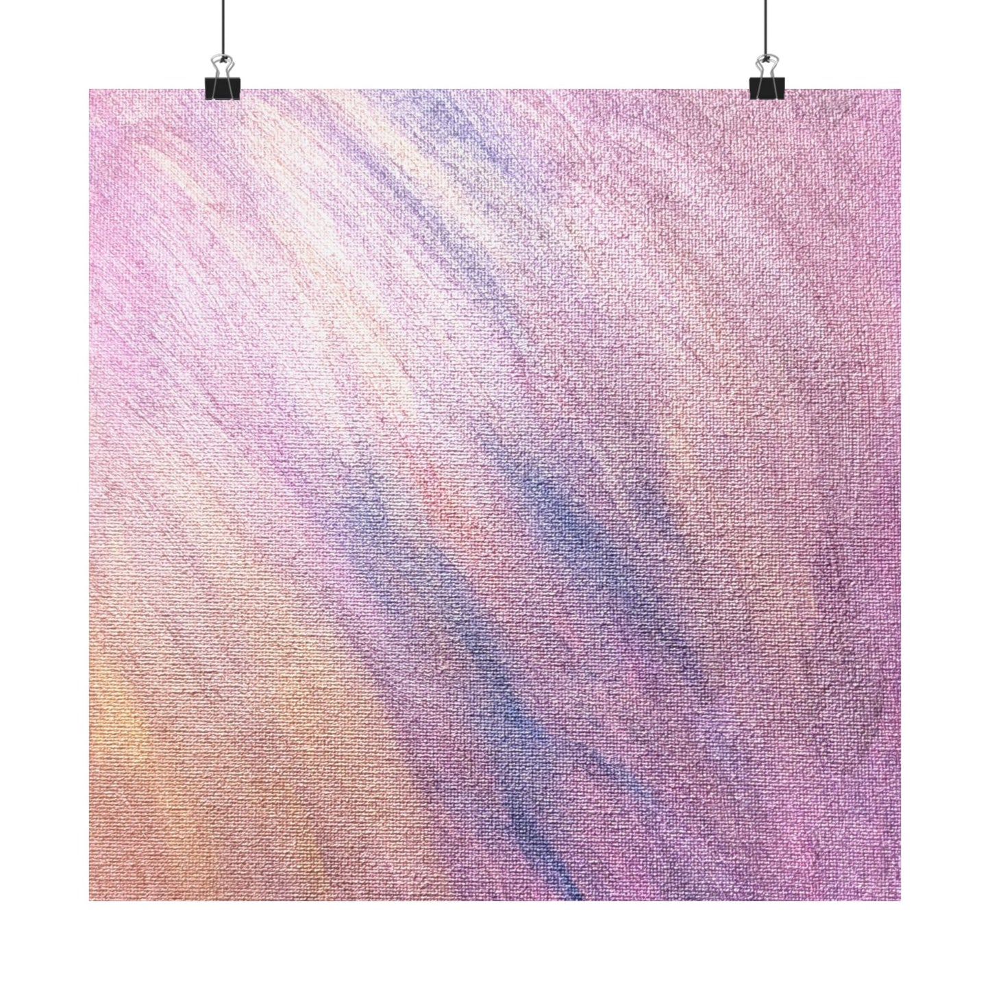 "Dreamwave Drift" Moody Abstract Art Matte Poster — Purple Pink Wall Art (Vertical)