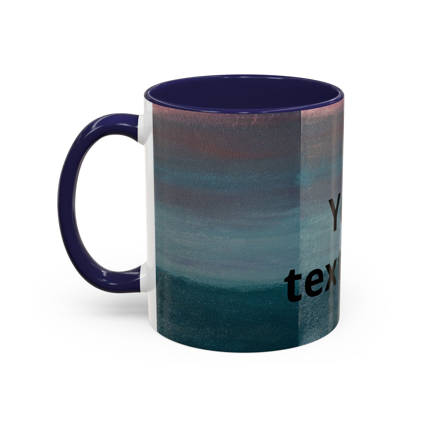 Personalized Accent Coffee Mug — Custom Wraparound Artwork (11/15oz)