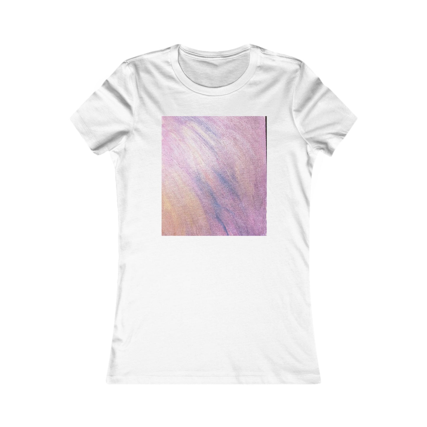 Women's "Dreamwave Drift"  — Pink Lavender Abstract Graphic T-Shirt