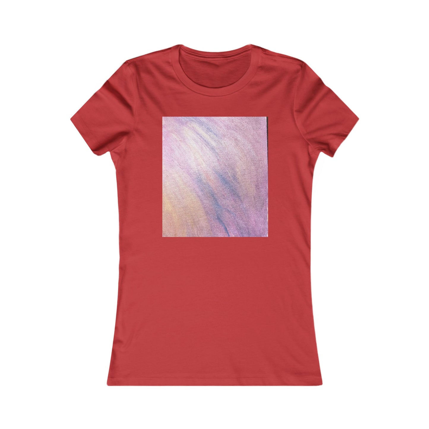 Women's "Dreamwave Drift"  — Pink Lavender Abstract Graphic T-Shirt