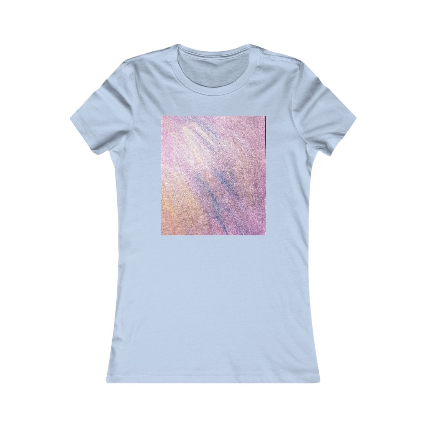 Women's "Dreamwave Drift"  — Pink Lavender Abstract Graphic T-Shirt