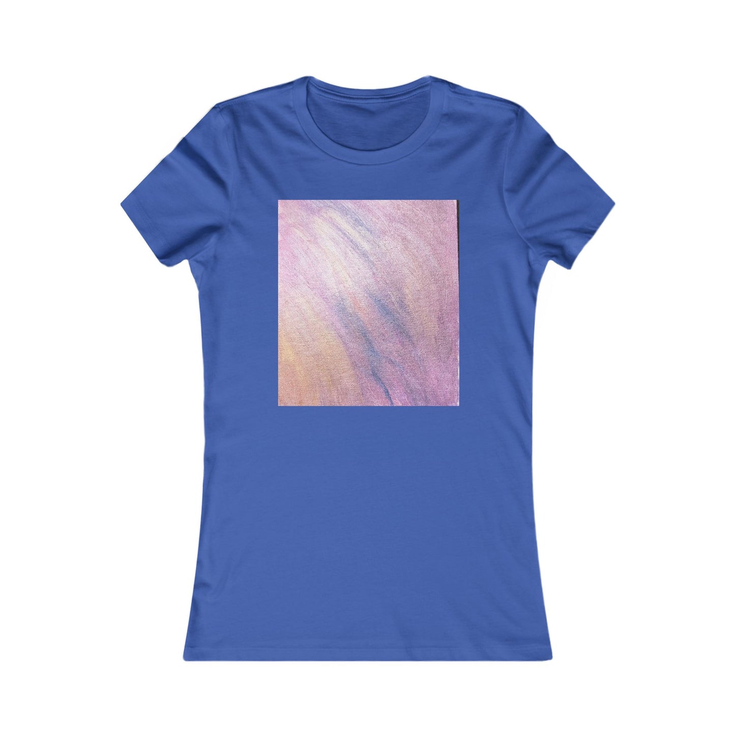 Women's "Dreamwave Drift"  — Pink Lavender Abstract Graphic T-Shirt