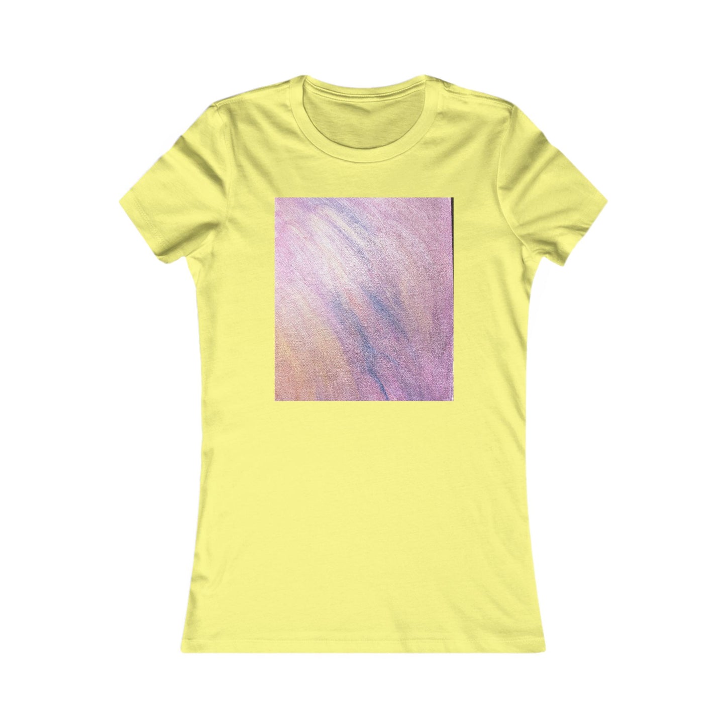 Women's "Dreamwave Drift"  — Pink Lavender Abstract Graphic T-Shirt