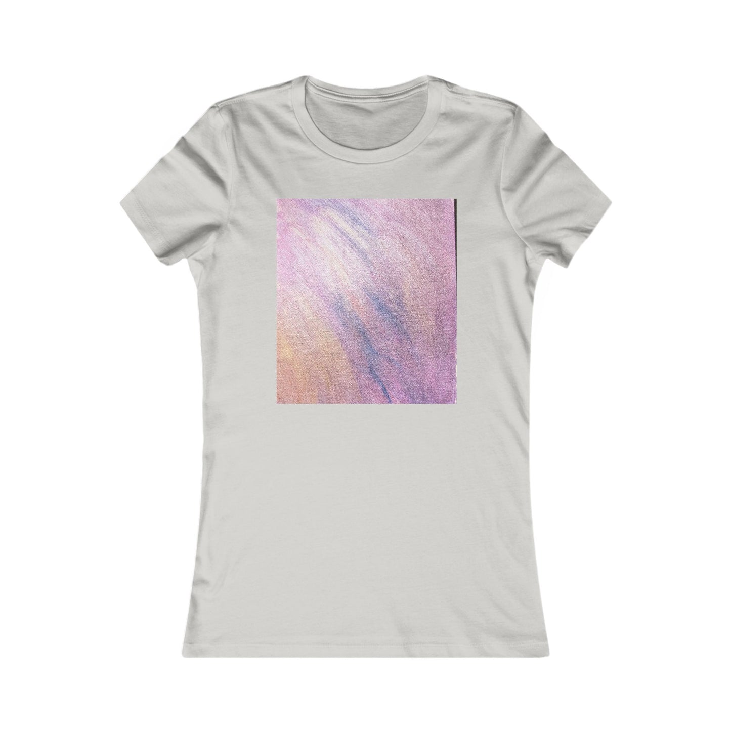 Women's "Dreamwave Drift"  — Pink Lavender Abstract Graphic T-Shirt