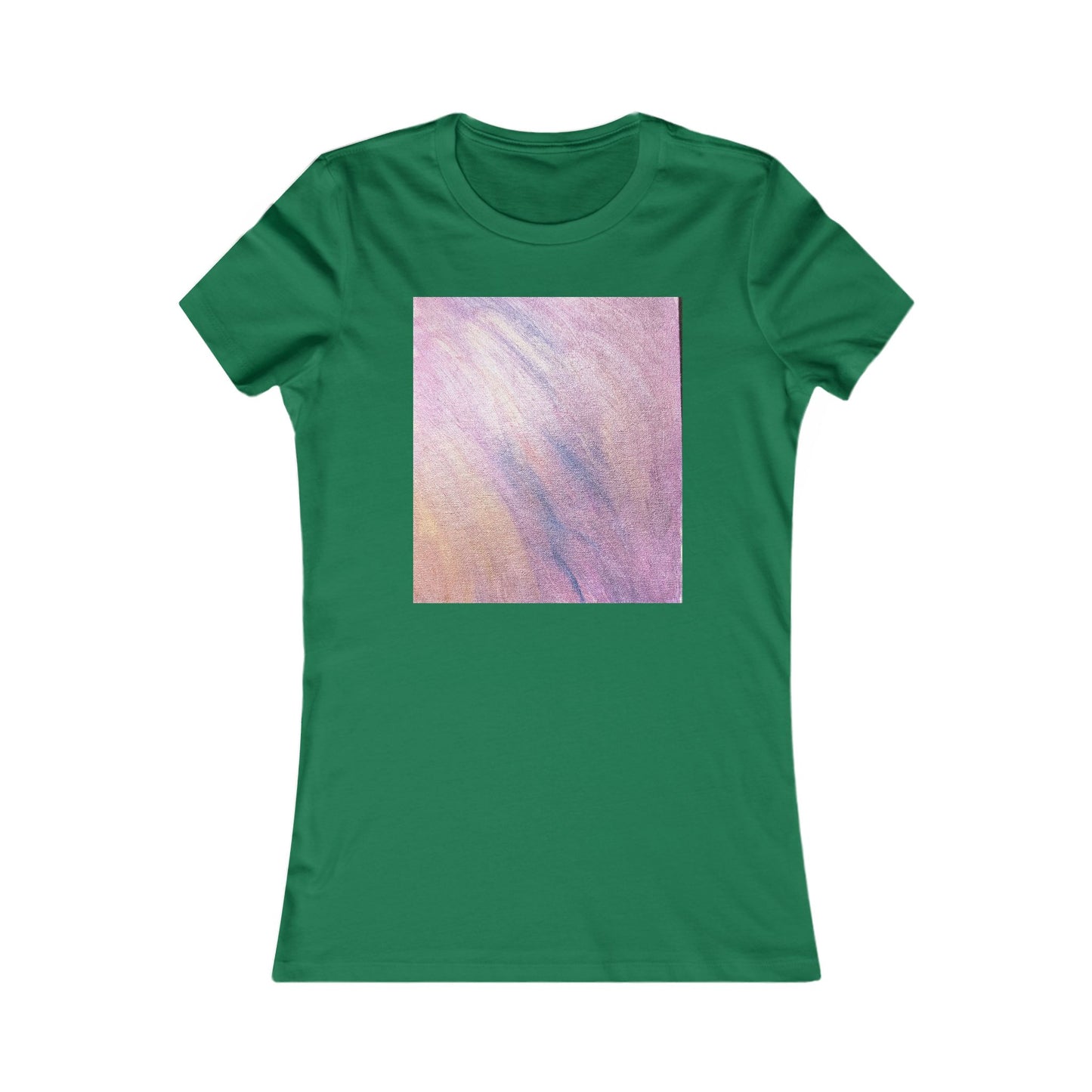 Women's "Dreamwave Drift"  — Pink Lavender Abstract Graphic T-Shirt
