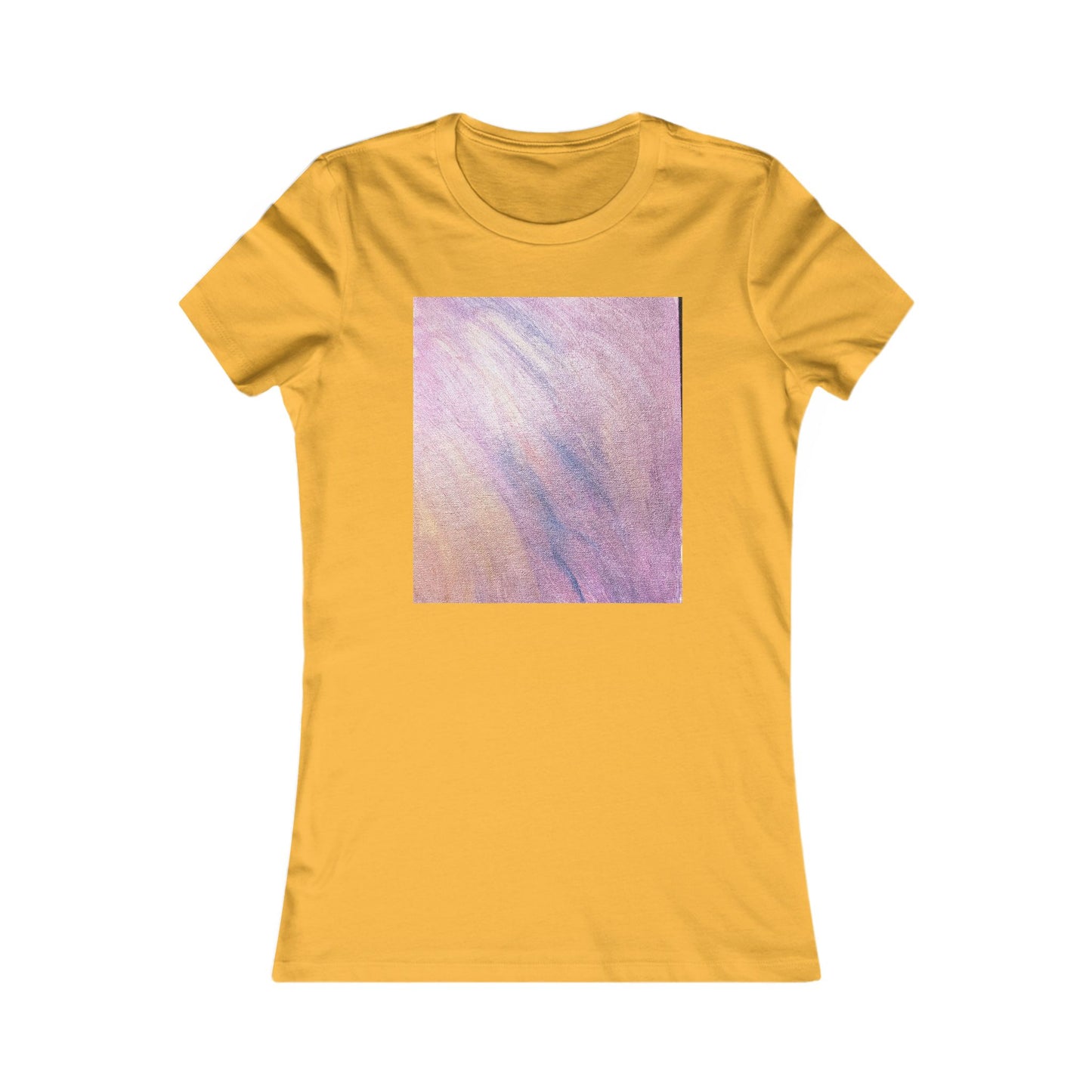 Women's "Dreamwave Drift"  — Pink Lavender Abstract Graphic T-Shirt