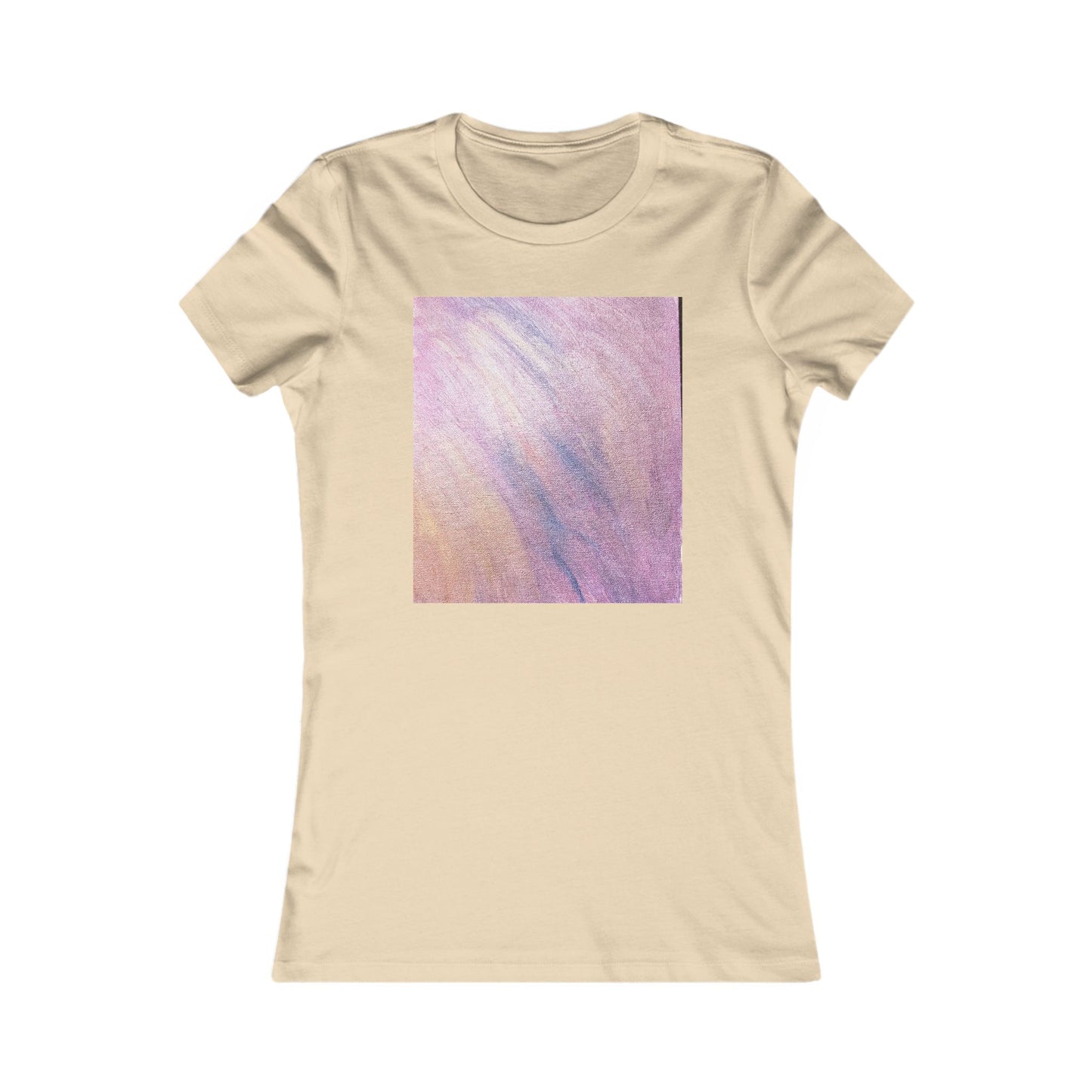 Women's "Dreamwave Drift"  — Pink Lavender Abstract Graphic T-Shirt