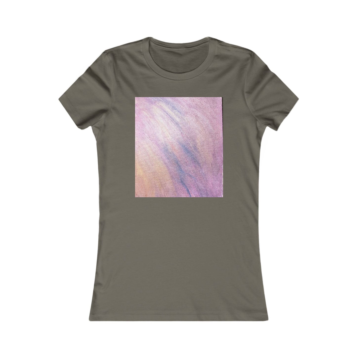 Women's "Dreamwave Drift"  — Pink Lavender Abstract Graphic T-Shirt