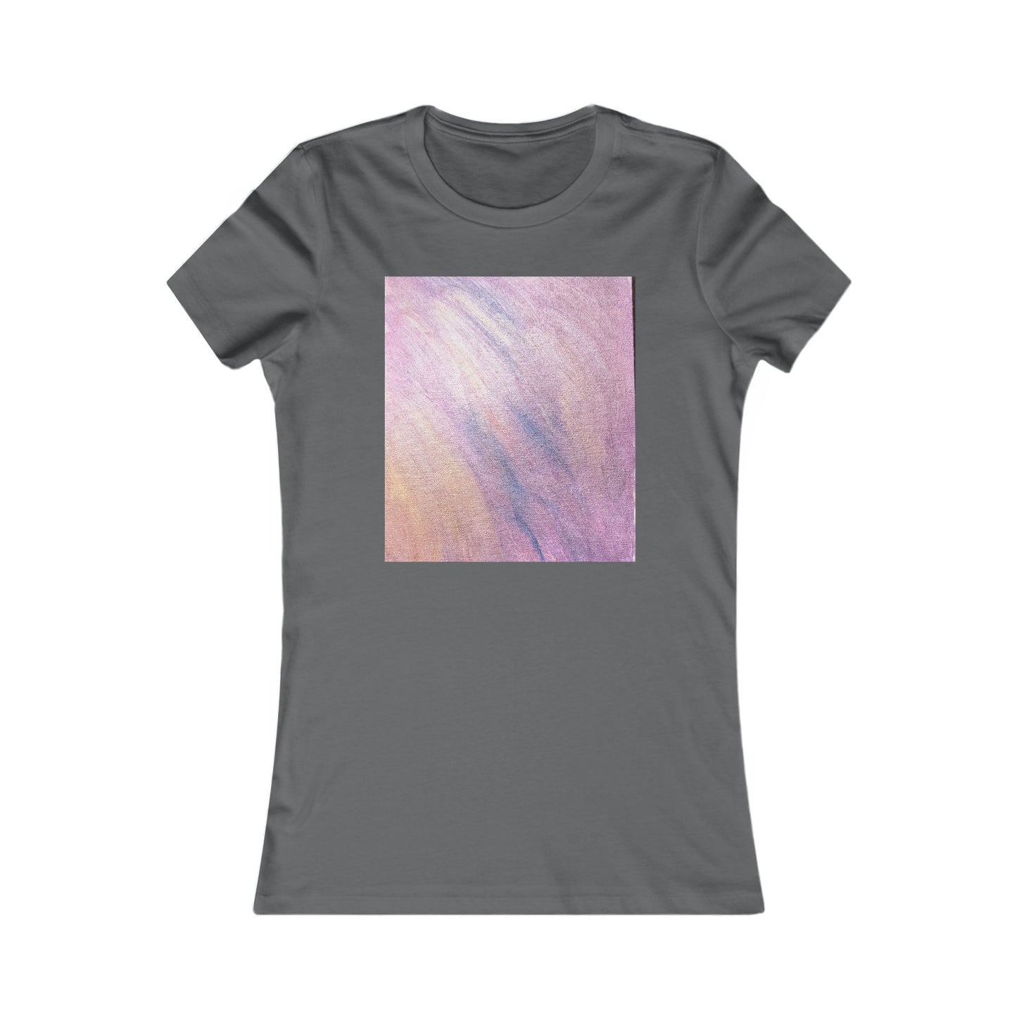 Women's "Dreamwave Drift"  — Pink Lavender Abstract Graphic T-Shirt
