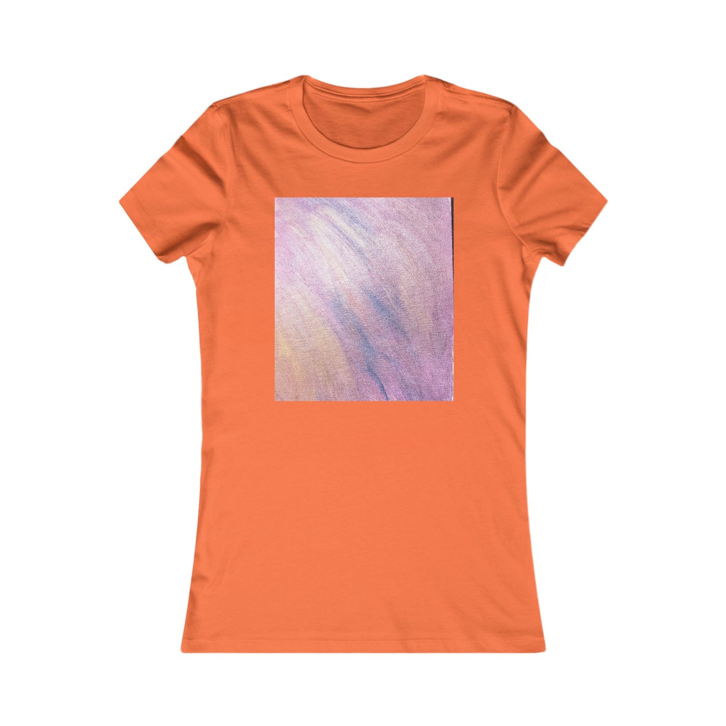 Women's "Dreamwave Drift"  — Pink Lavender Abstract Graphic T-Shirt