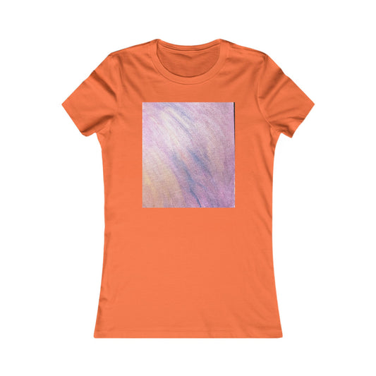 Women's "Dreamwave Drift"  — Pink Lavender Abstract Graphic T-Shirt
